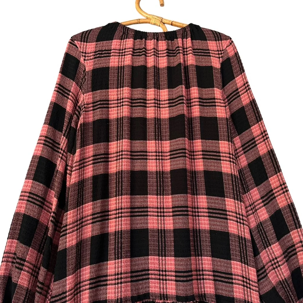 Anthropologie | Cloth & Stone | Daia Plaid Mini Dress Size S *no belt* - Picture 6 of 13